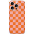 Orange Checkered iPhone 16 Pro Skin